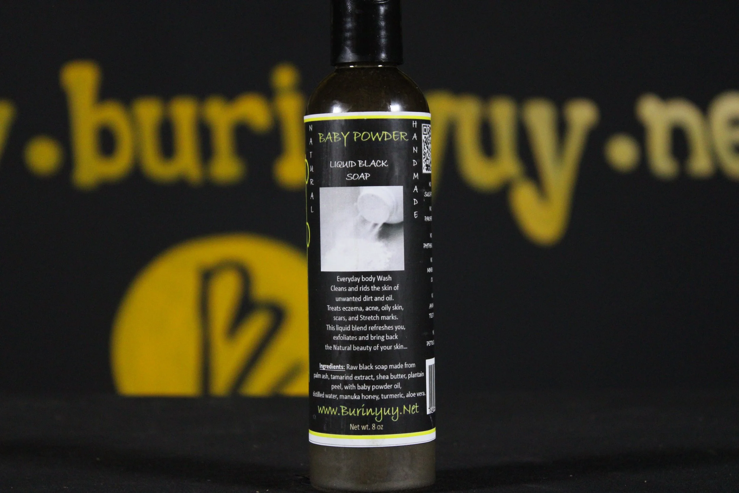 baby powder liquid black soap