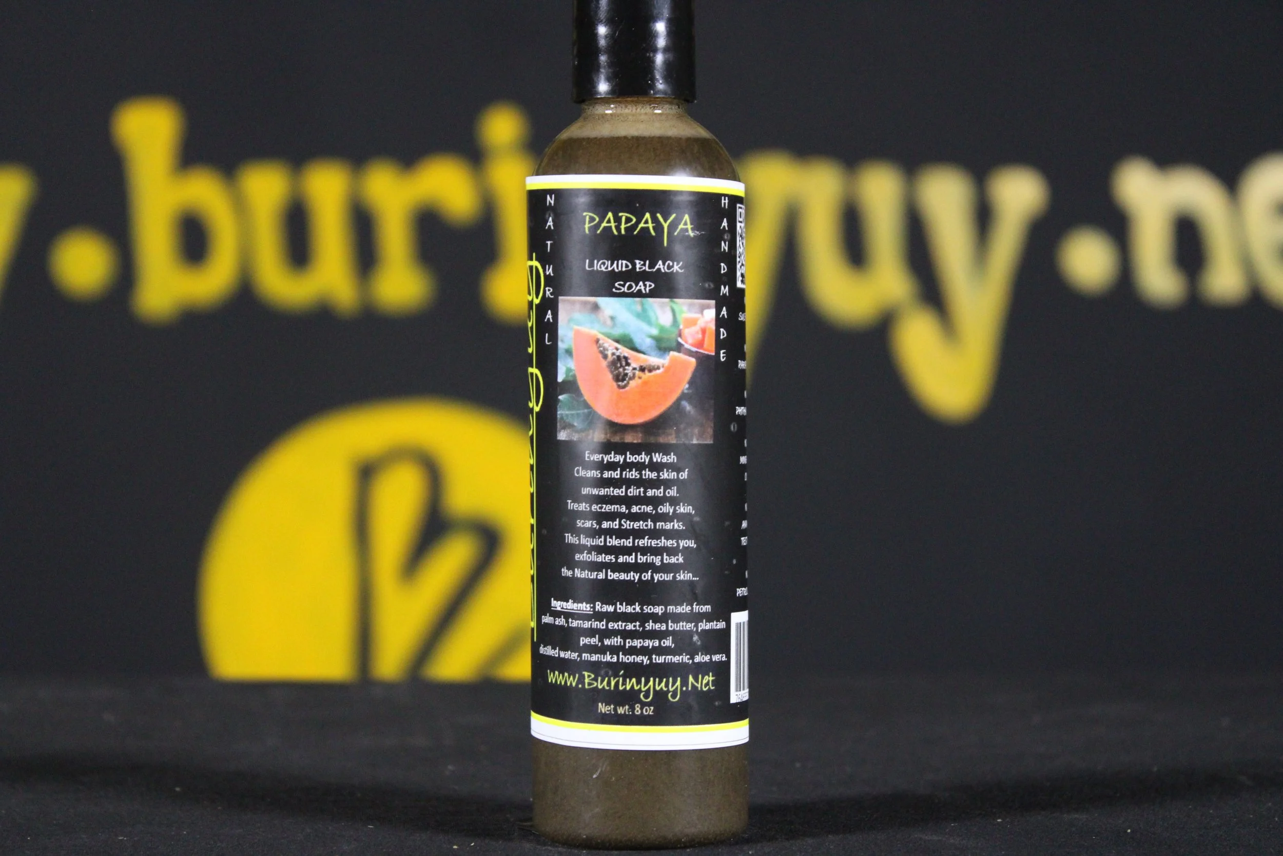 papaya liquid black soap