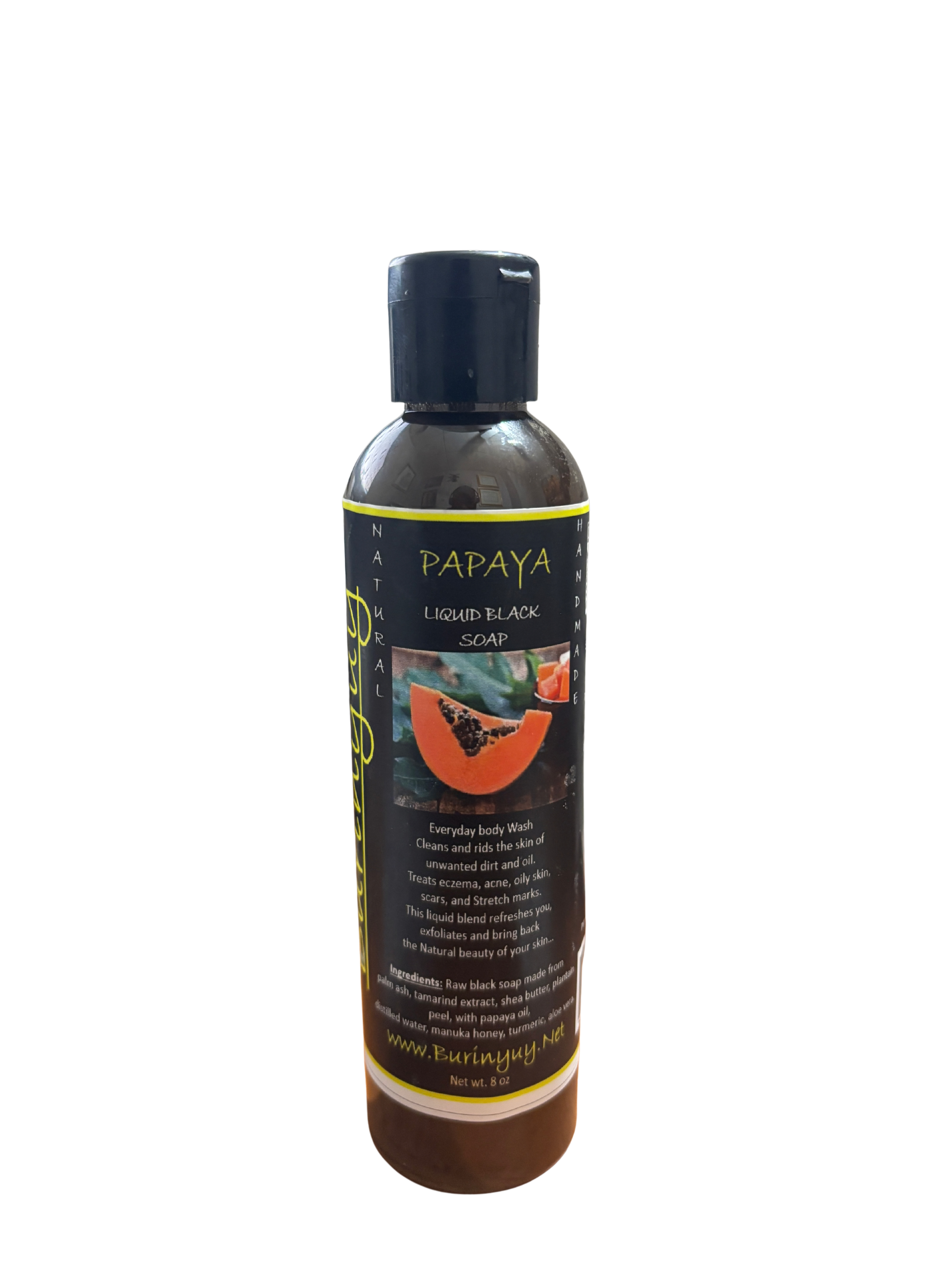 papaya liquid black soap