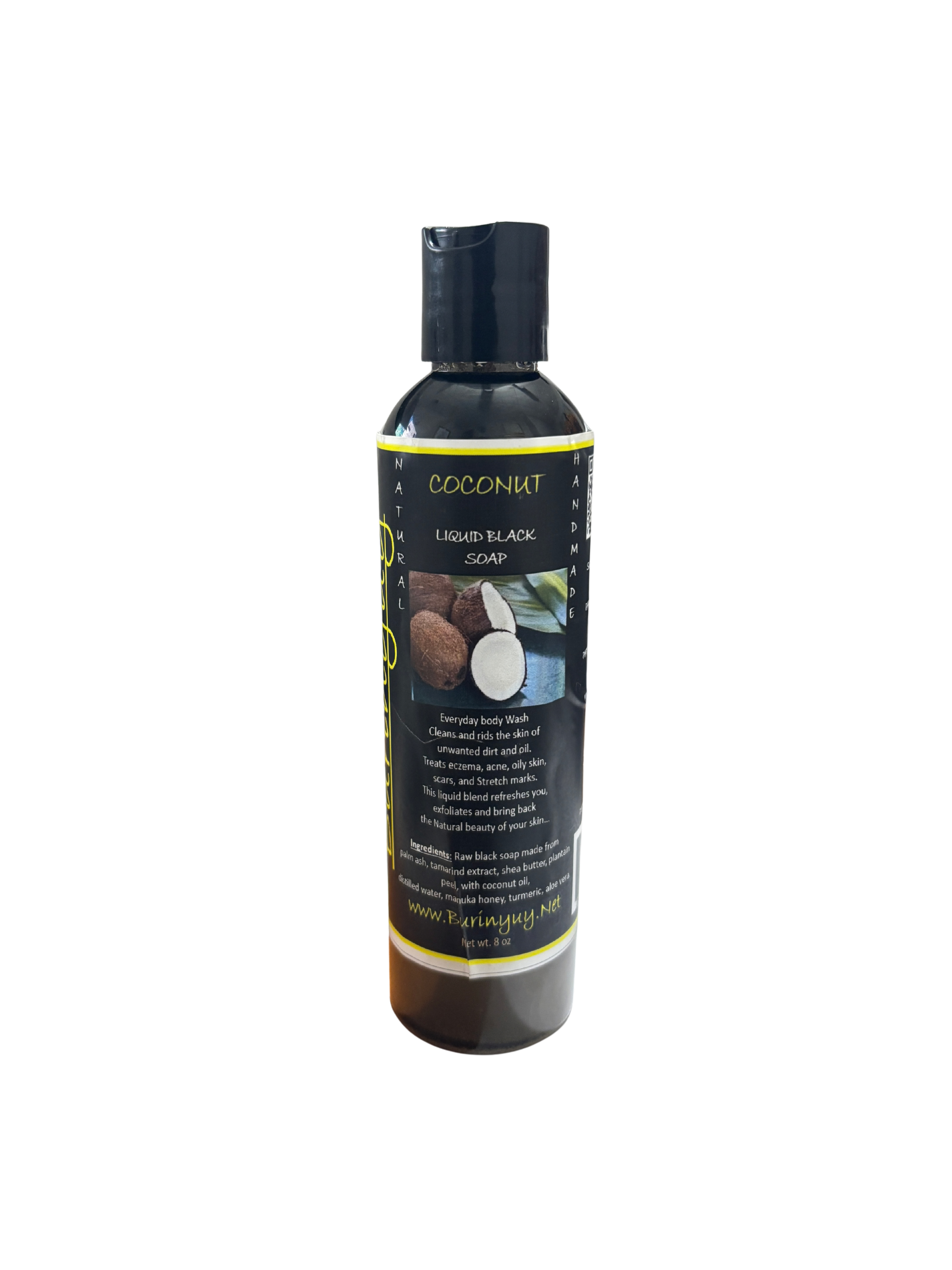 Coconut liquid black soap