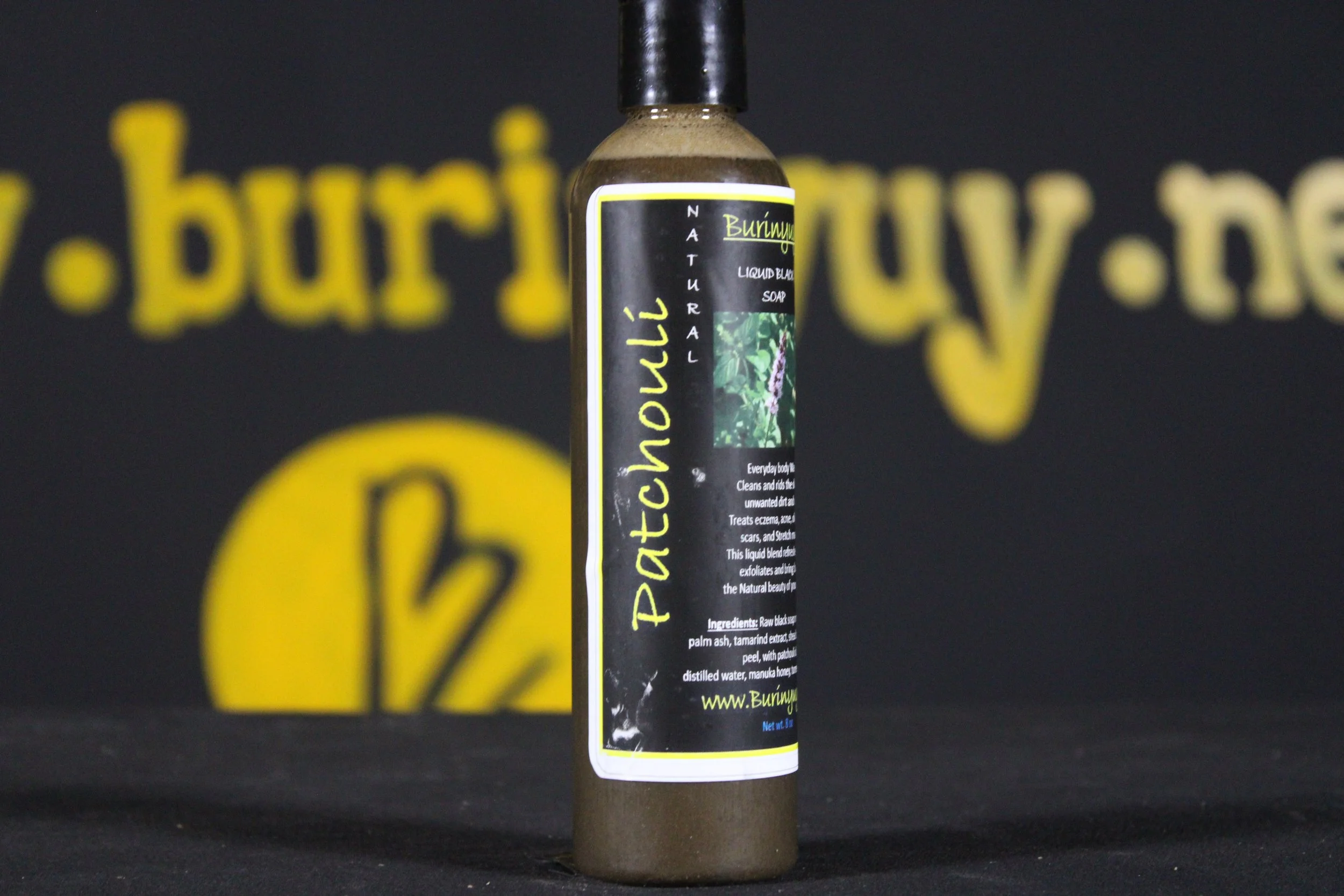 patchouli liquid black soap
