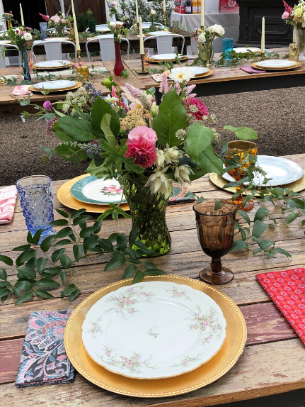 Elegant vintage place settings.