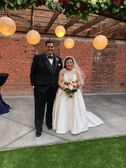 The Bride and Groom.