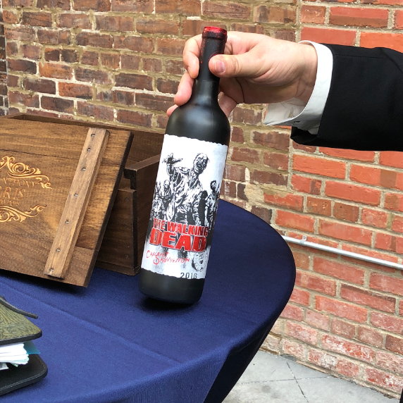 Just for fun they chose this wine for their memory box.
