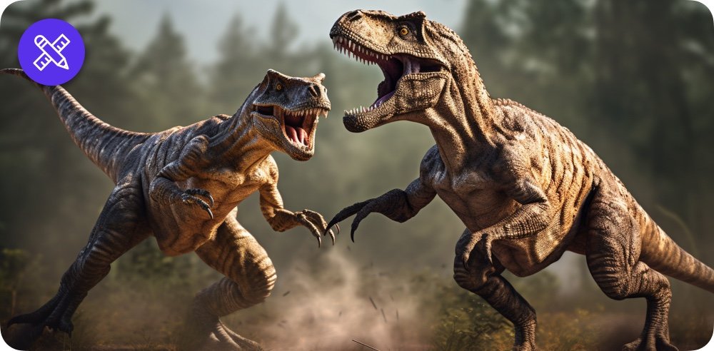 T-Rex vs. Velociraptor