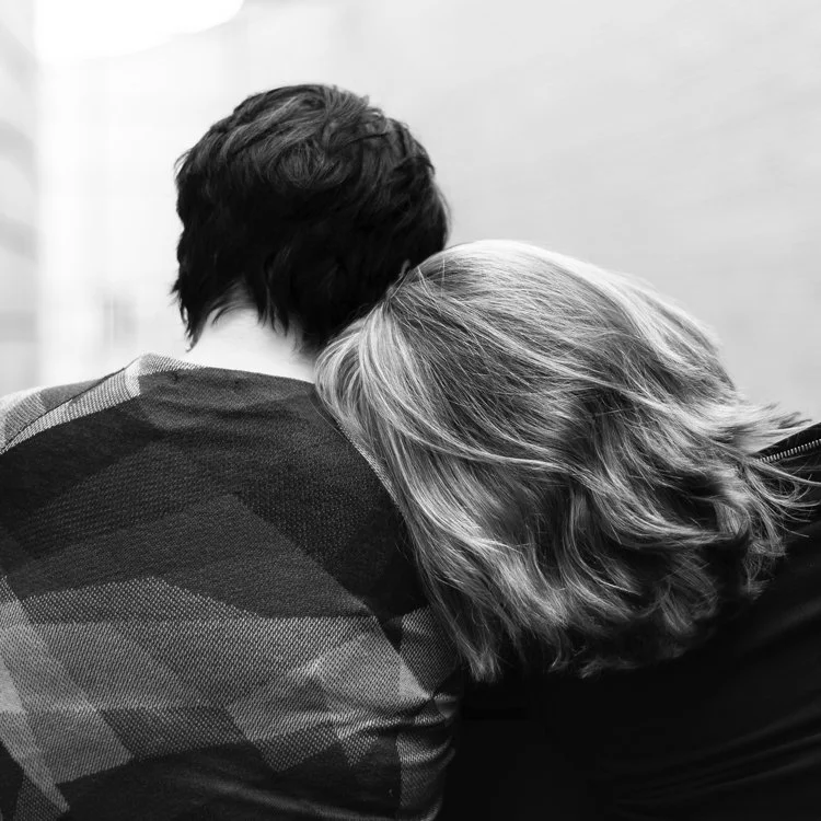 Couple Caring for and Leaning on Eacother