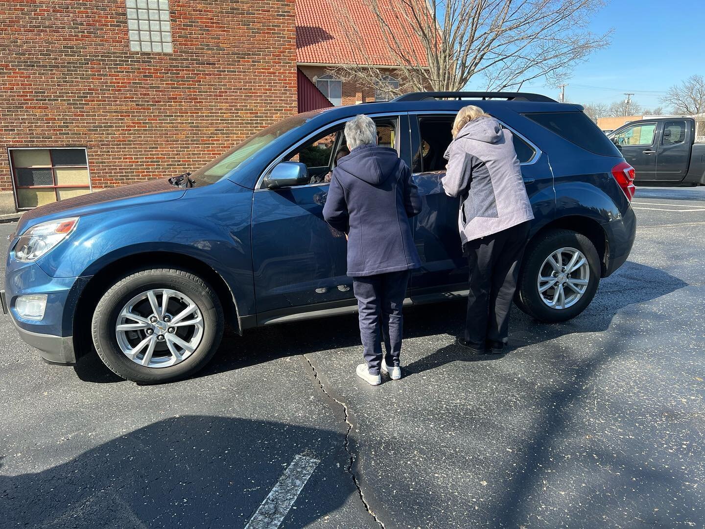 Drive-through Ashes and Communion offered downtown Fairborn - thanks to Pastor June Fryman and Deacon Nancy Trimble for their service to the community. #drivethruashes #drivethrucommunion #sosynod