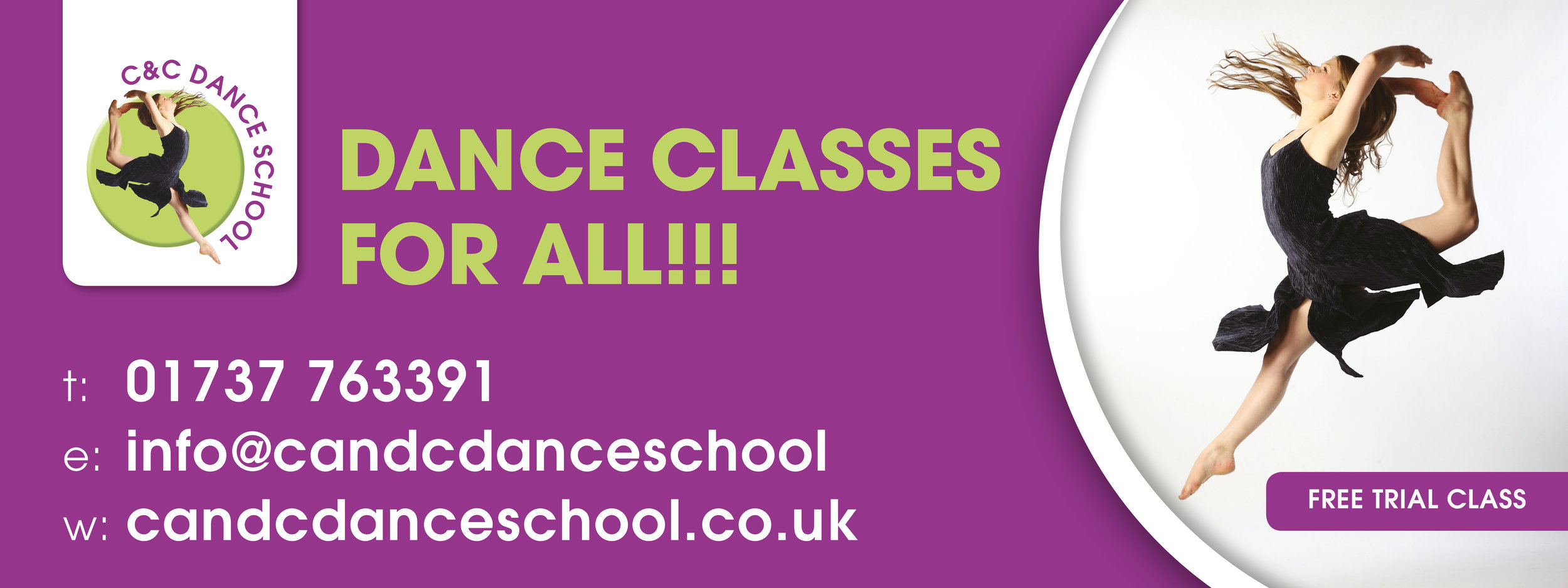 C&C Dance School Vinyl Banner Advert