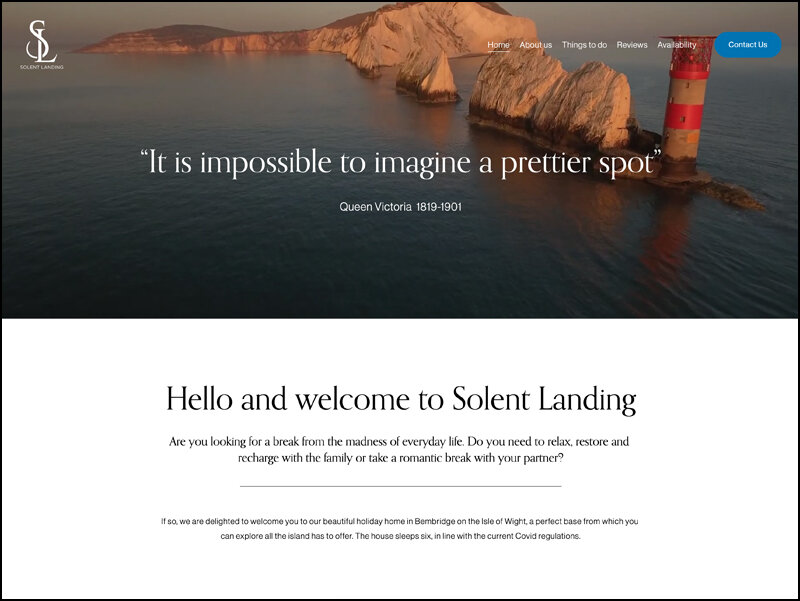 Solent Landing Website