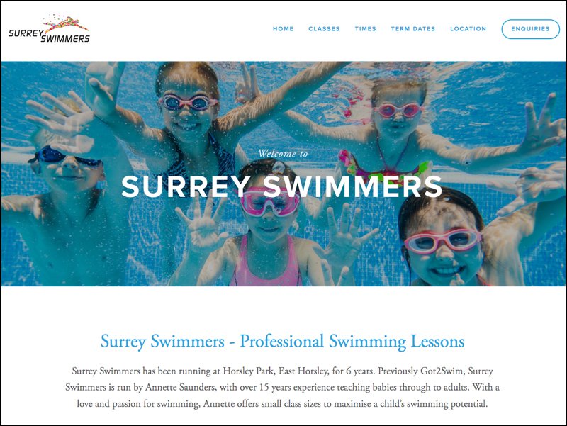 Surrey Swimmers Website
