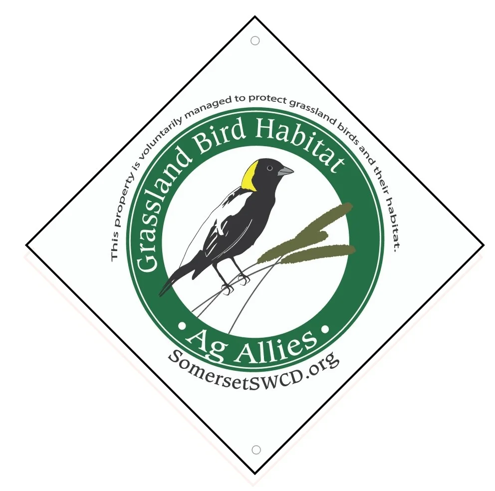 Participants will have the opportunity to install a 12” x 12” metal sign on their property celebrating their support of grassland bird conservation.