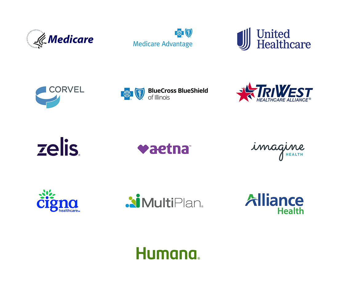 Accepted insurance providers logos