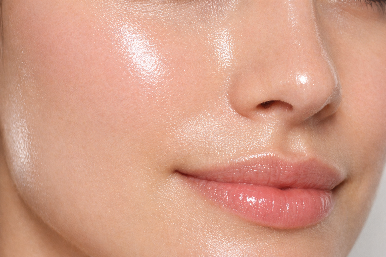 Smooth glowing skin after professional chemical peel treatment showing improved texture