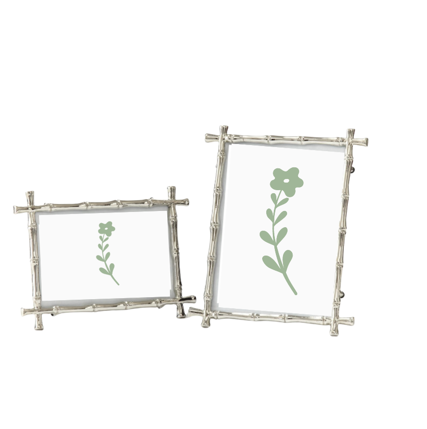 Silver Bamboo Photo Frame
