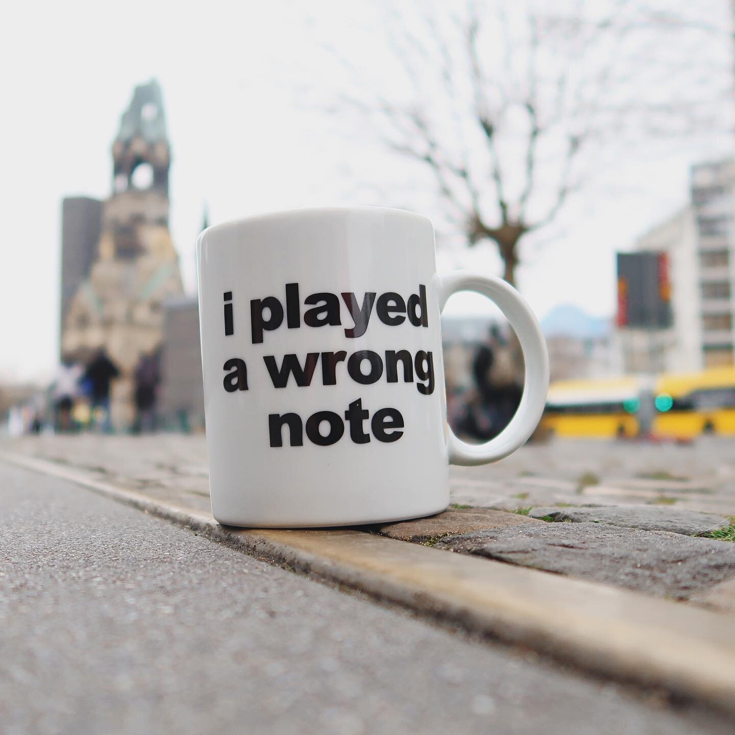 there it is! the ultimativ jazz mug!! limited edition ... get the mug at my website tinajaeckel.com and show your friends how cool you really are🚀 #mug #jazz #berlin #playwrongnotes #improvsation