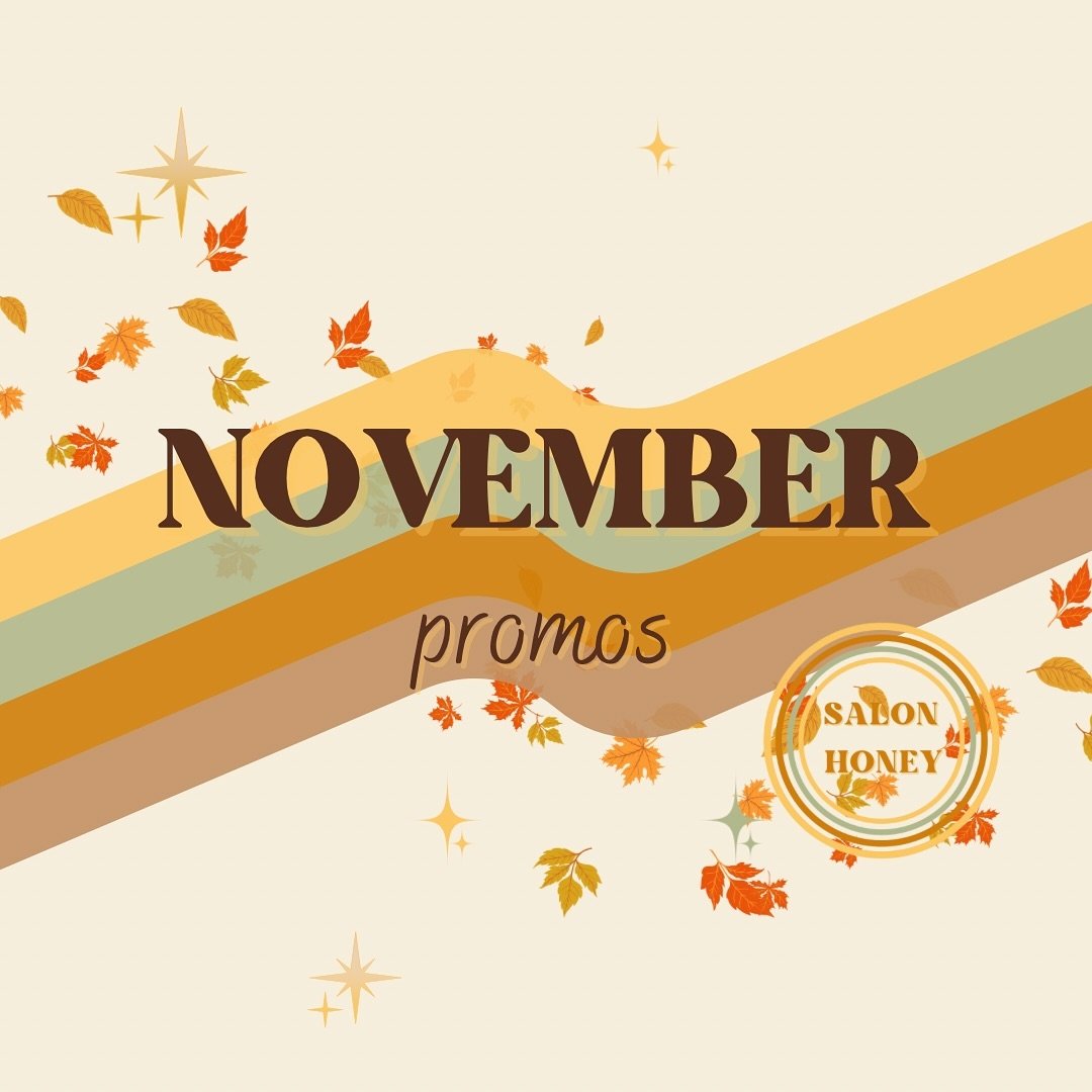 Cozy up with a new and improved hairdo this November! 🍂✨ Take advantage of our promotions and let your hair shine this season! 
&bull;
&bull;
&bull;
&bull;
&bull;
&bull;
&bull;
&bull;
#indianapolishairsalon #fountainsquareindy #downtownindyhair #sal