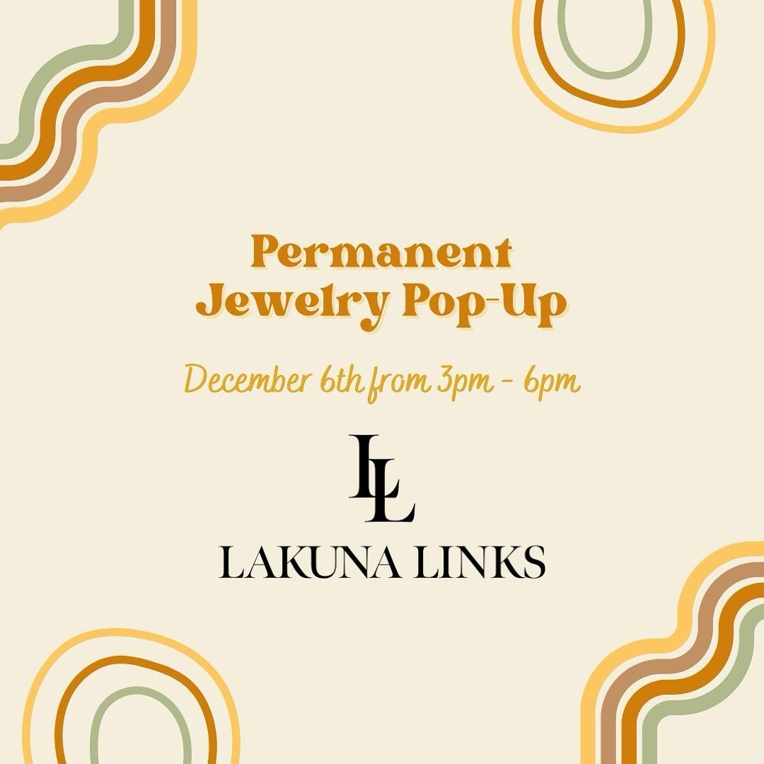Join us and @lakunalinksjewelry on Dec. 6th from 3pm - 6pm for permanent jewelry! Our blowouts and styles are still 20% off 💇🏽&zwj;♀️ Come for a fresh look, new bling, or both! 💛✨
.
.
.

#indianapolishairsalon #fountainsquareindy #downtownindyhair