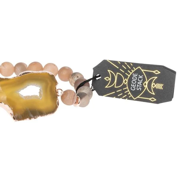 champagne vert rose gold geode bracelet 2.jpg