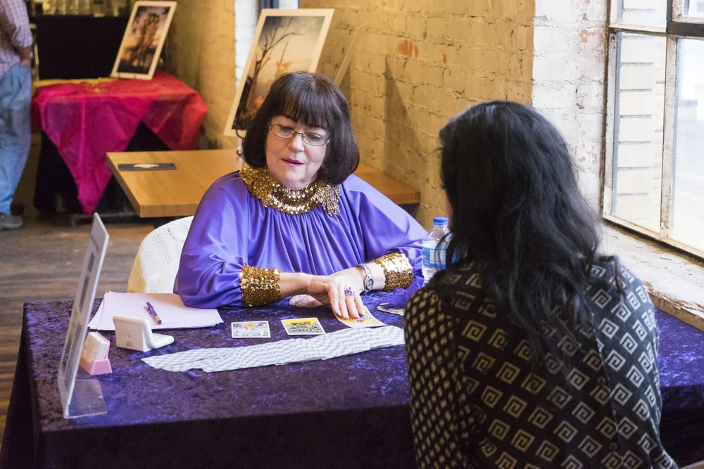 It couldn't be a Tarot Party without Tarot Readings 