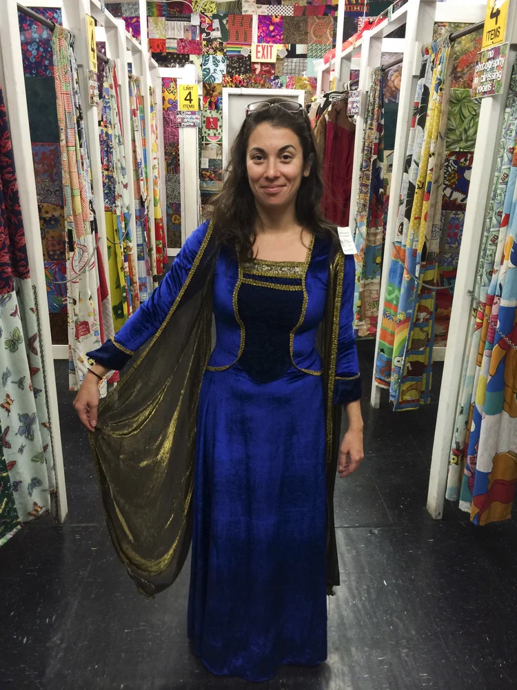 Yep. I had to get my hands dirty and do some wardrobe modeling for High Priestess