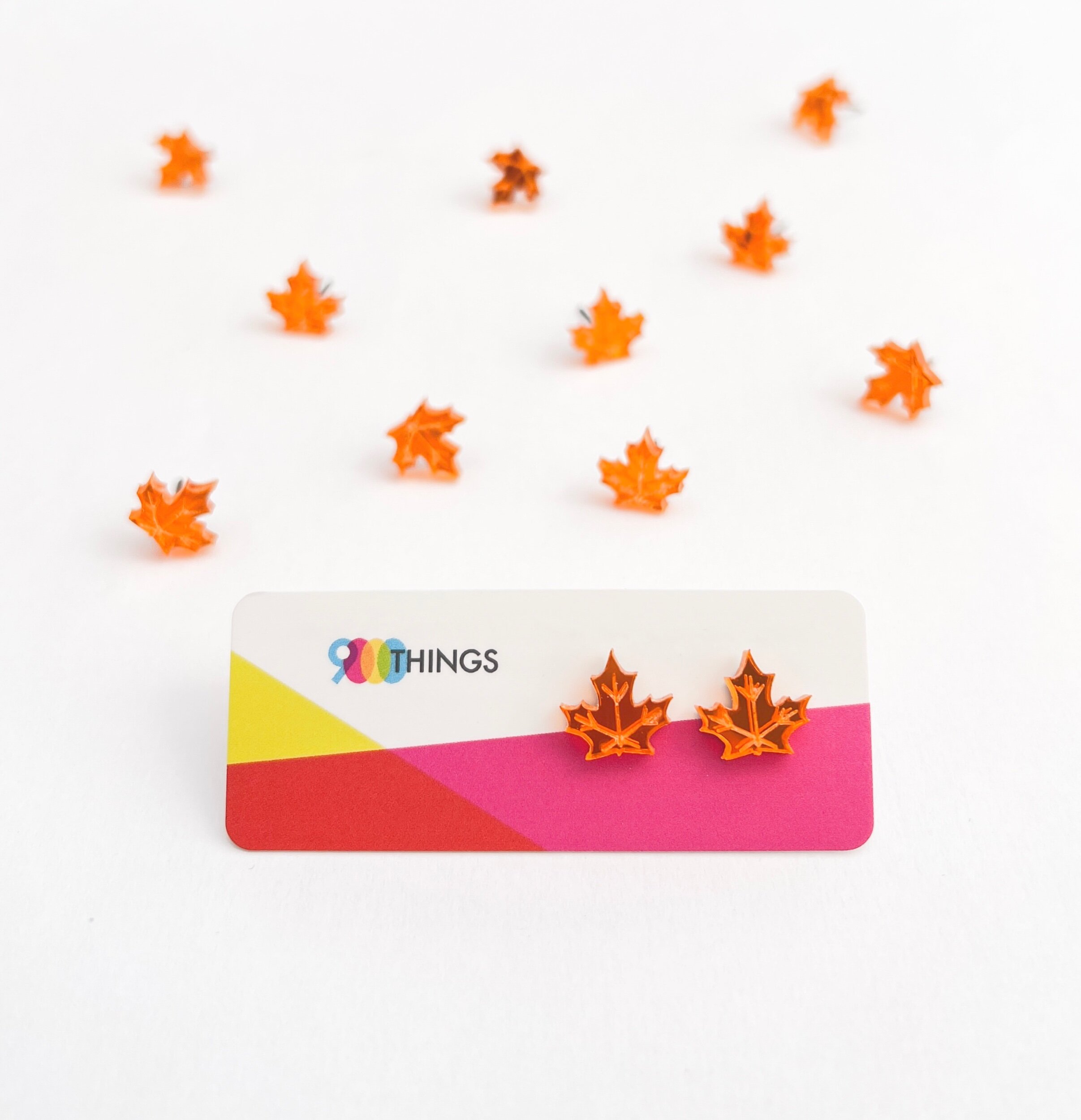 Maple Leaf Stud Earrings