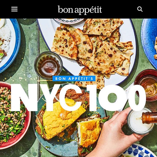 Thank you @bonappetitmag for naming @addanyc as one of the Top 💯Restaurants in NYC. We are thrilled to be included in this list with our friends @superiorityburger @frenchettenyc @kopitiamnyc @atoboynyc @casaenrique @winsonbrooklyn and all the glori