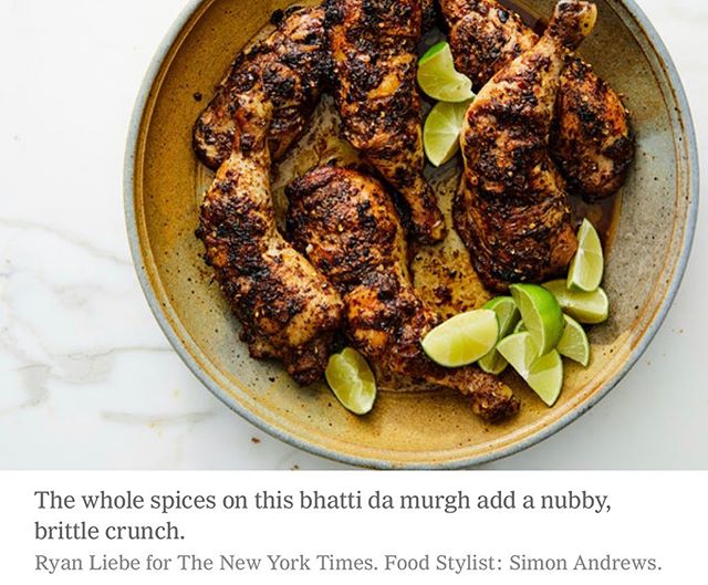 Thank you @clarkbar @nytimes @nytcooking for sharing the story of @addanyc &lsquo;s scrumptious Bhatti da Murgh. This grilling season, bring on the spices! Link in bio. &bull;&bull;&bull;
#indian #unapologetic #indian #spice #crunch #nytimes #story #