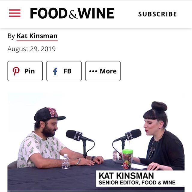 @chefchintan talks about nostalgia, art, and super-cool tech toys with the legendary and lovely @katkinsman @foodandwine for the Communal Table Podcast. &bull;&bull;&bull;
We have always admired @katkinsman &rsquo;s work and believe she is one of the