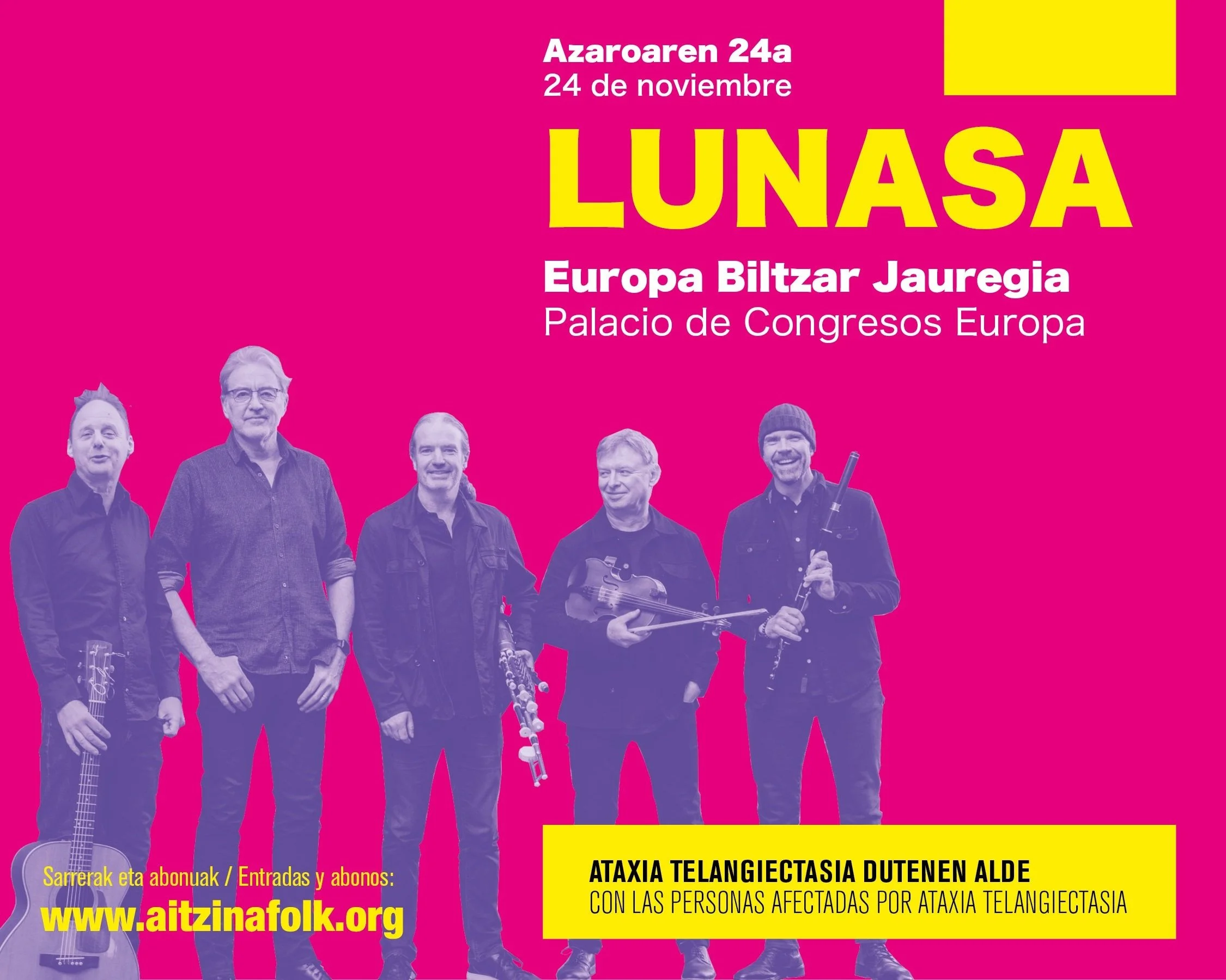 LUNASA taldea izango da Aitzina Folk jaialdiaren XII. edizioan