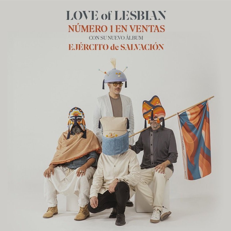 Love of Lesbian directos al número 1 en ventas con "Ejército de salvación"