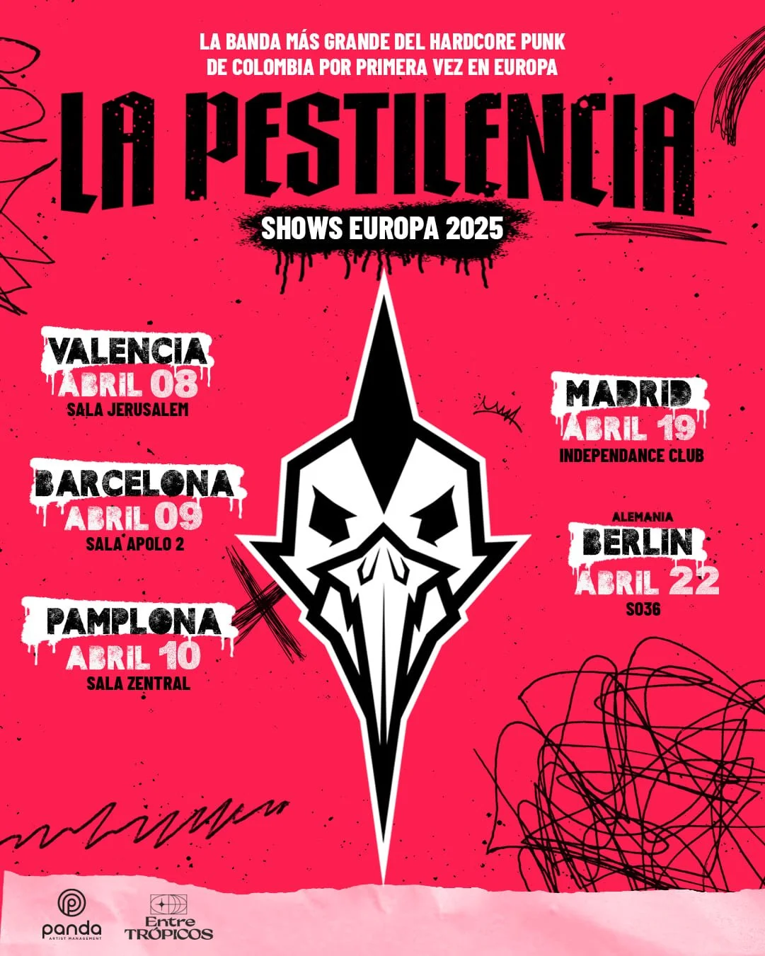 La Pestilencia lleva su hardcore punk a Europa