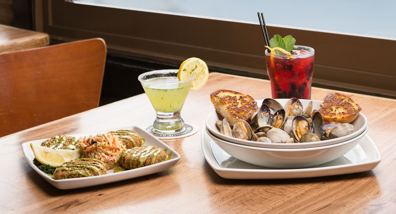 Crab Cakes, Clams, & Cocktails