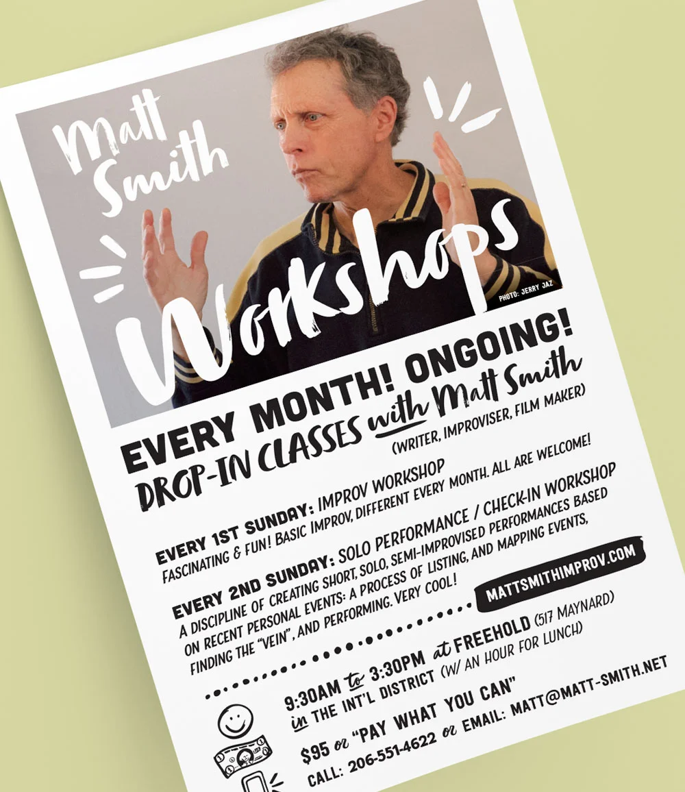 Matt Smith Workshop Flyers