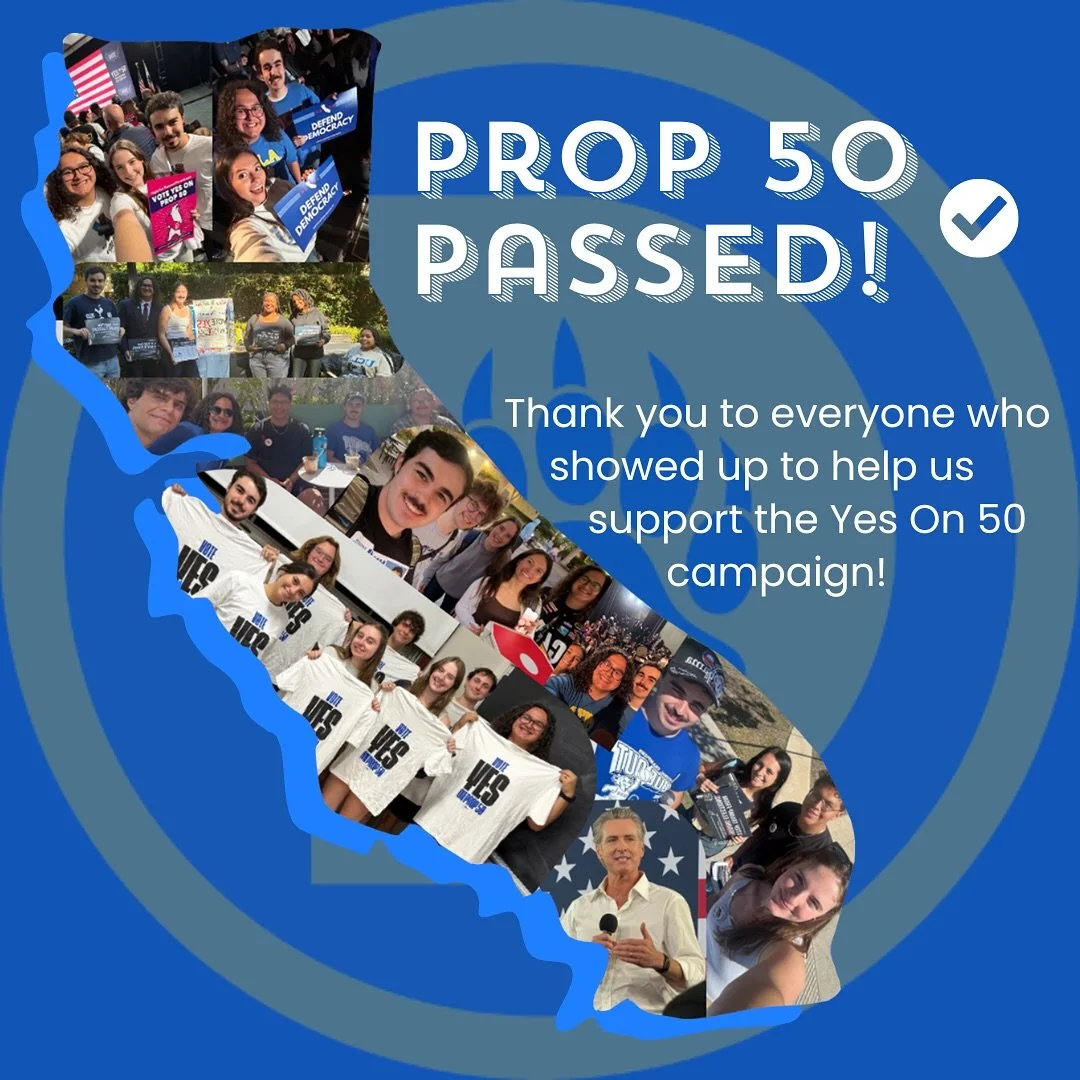 What a great election cycle and election night! Thank you to everyone who showed up to help us support the Yes On 50 campaign! Let's keep this energy going through 2026 and 2028!