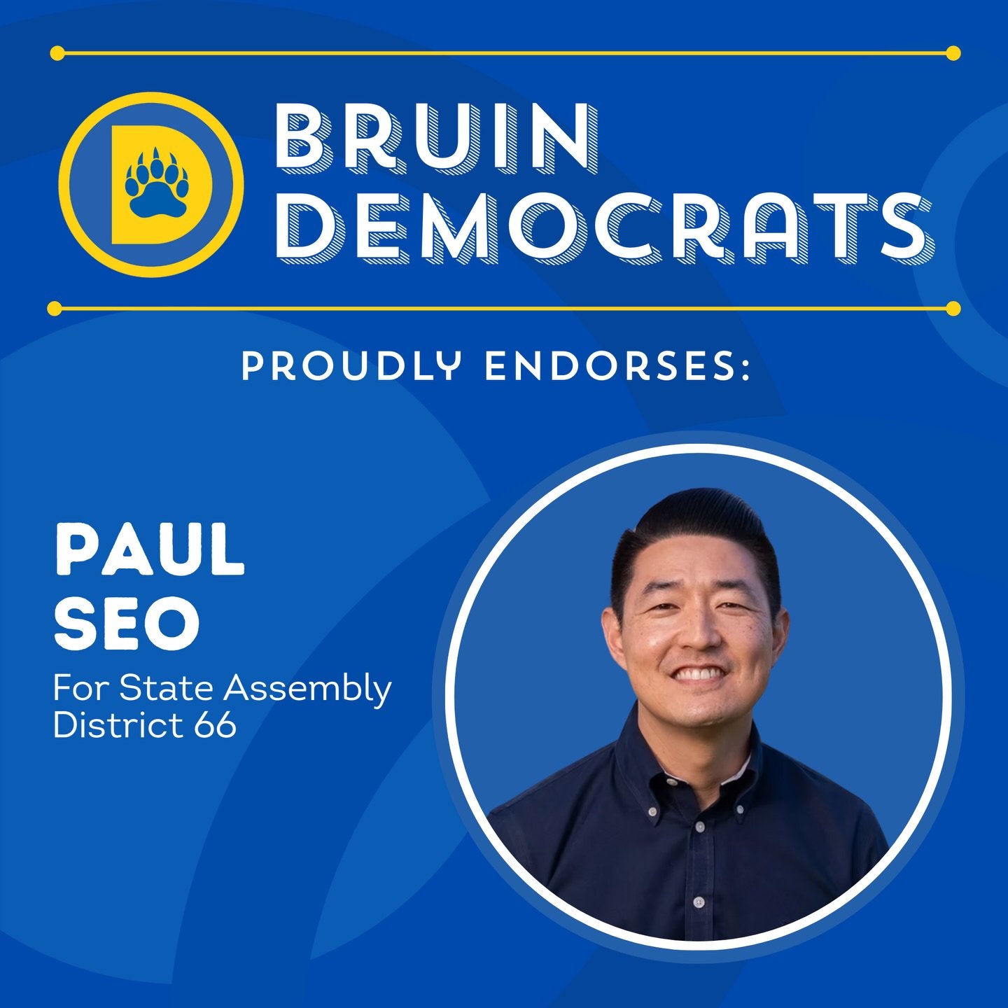 We are proud to endorse Paul Seo's campaign for Assembly District 66!