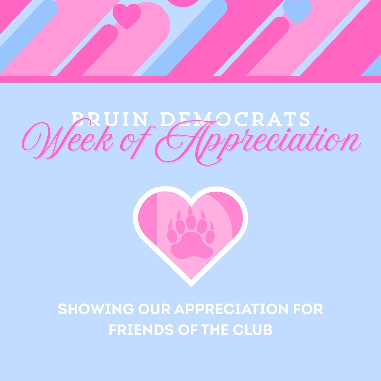 For week 2 of our "Fund the Future of Bruin Democrats" monthlong fundraiser, join us in showing our appreciation for friends of the club! Throughout the week, we'll be sharing posts celebrating organizations and individuals who've supported