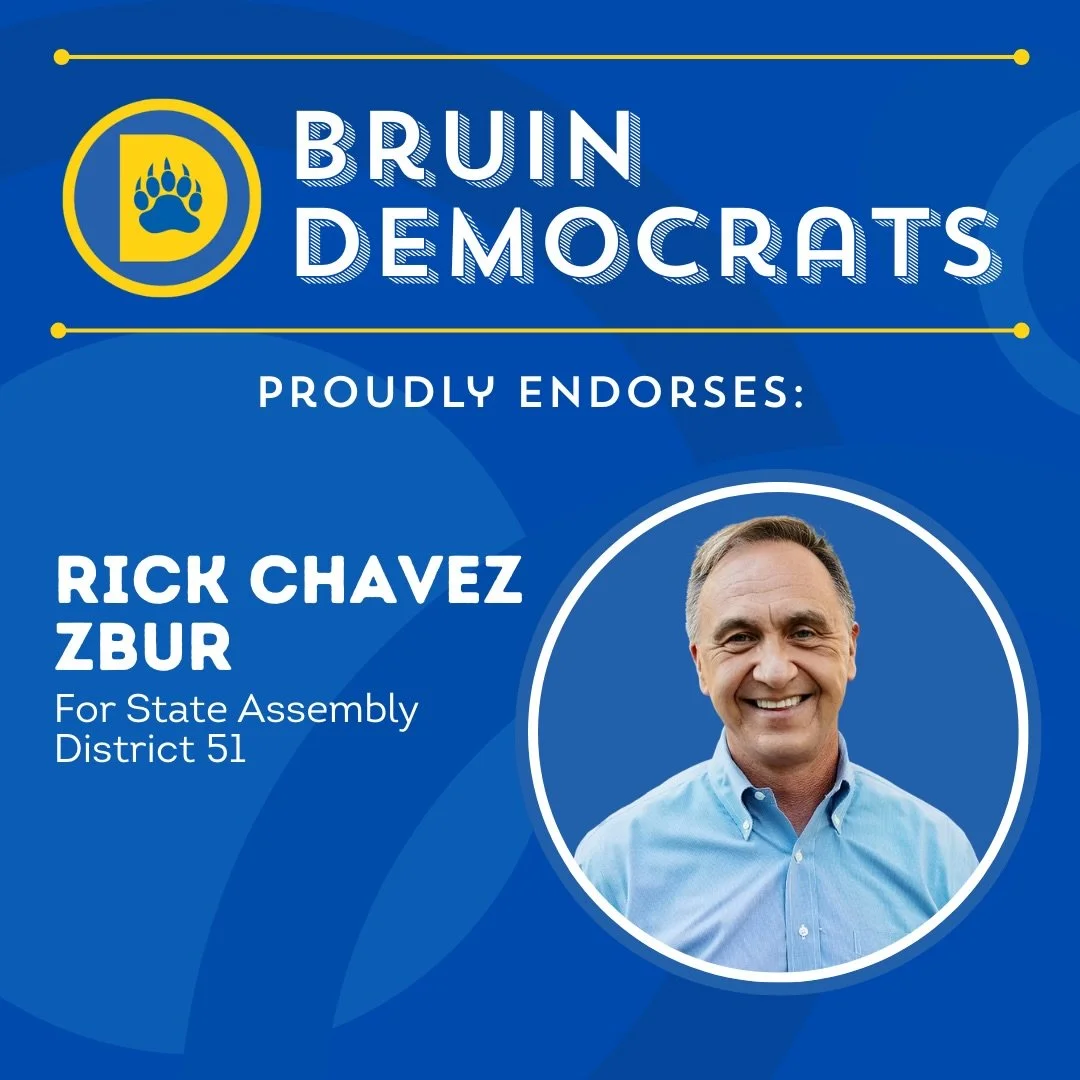 We're proud to announce our endorsement for Rick Chavez Zbur in his campaign for re-election in our very own Assembly District 51!