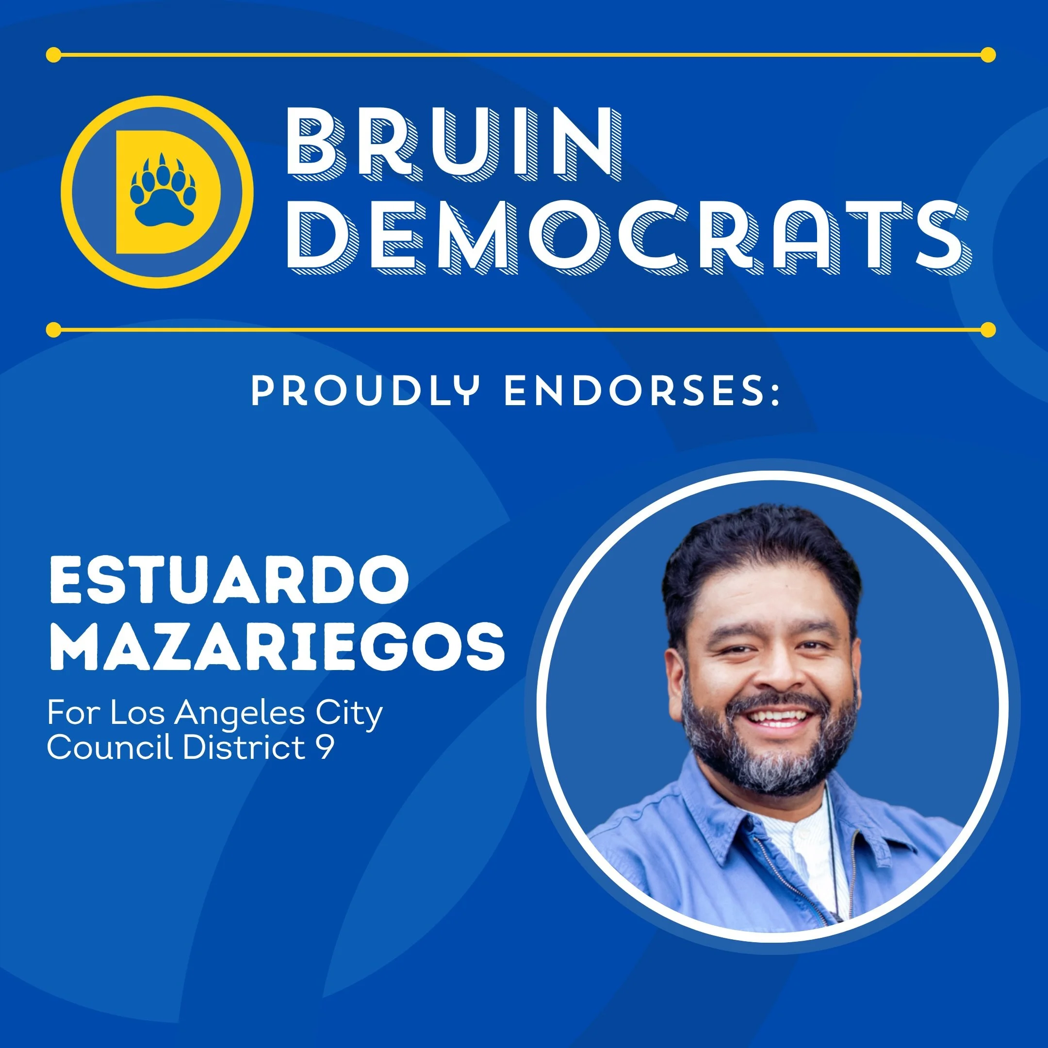 We are proud to endorse Estuardo Mazariegos for Los Angeles City Council District 9!