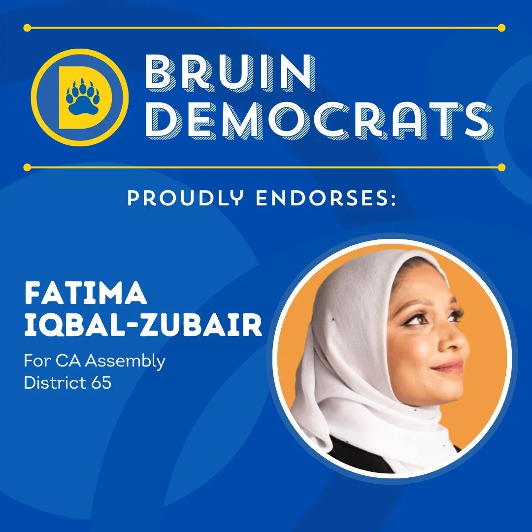 We are proud to endorse Fatima Iqbal-Zubair for CA Assembly District 65!