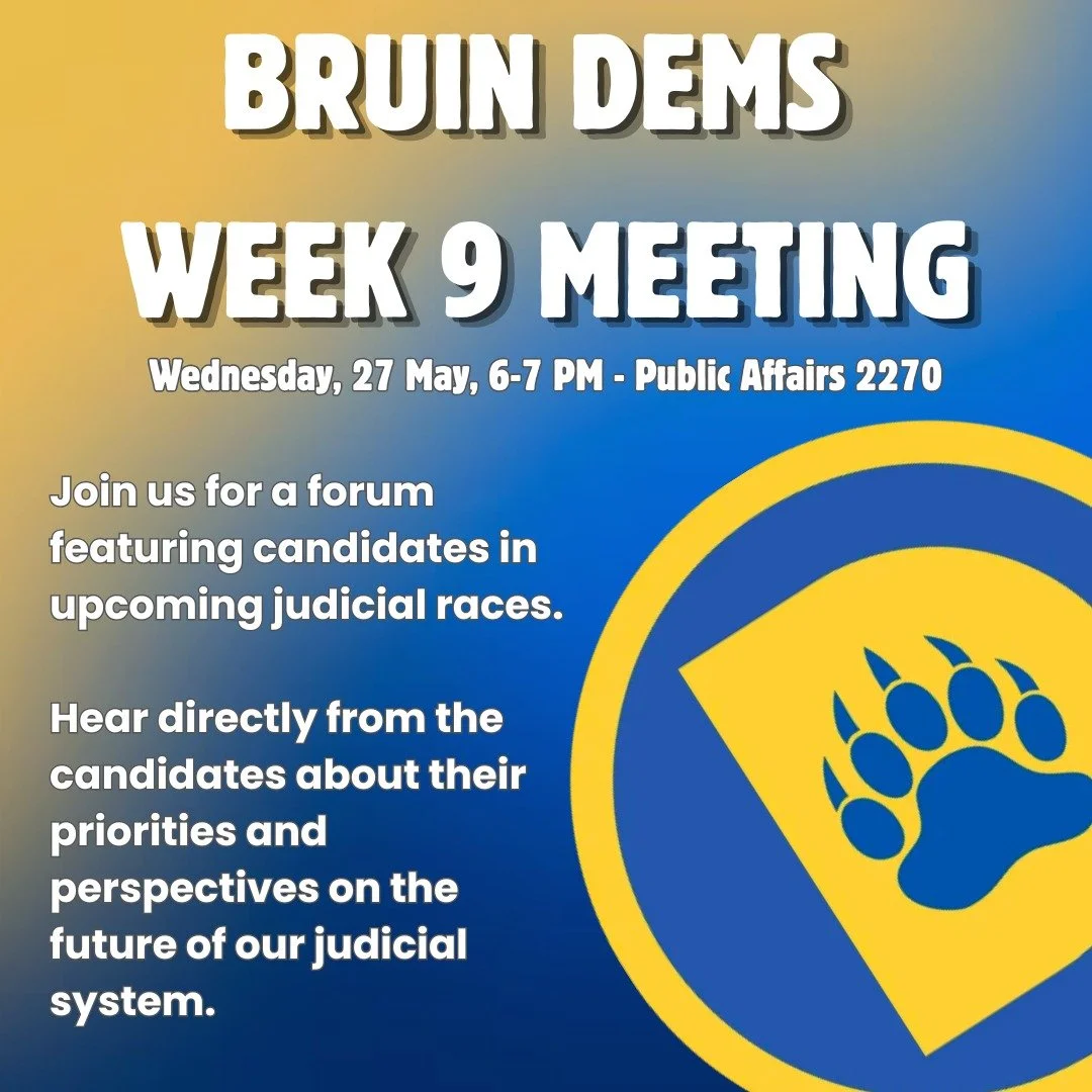 Join us tomorrow at Public Affairs 2270 from 6-7 pm to participate in a forum featuring candidates in upcoming judicial races!