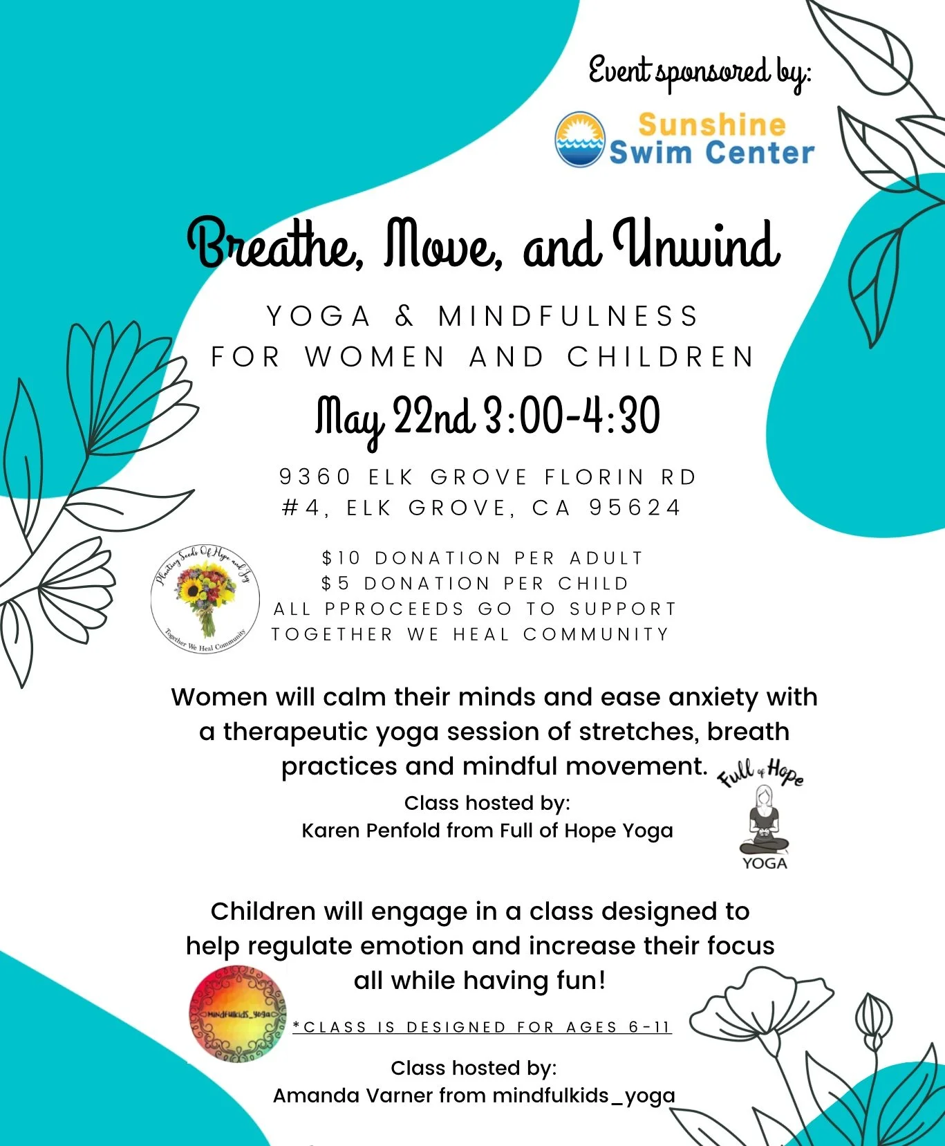 Breathe, Move, and Unwind-Yoga &amp; Mindfulness for Women and Children