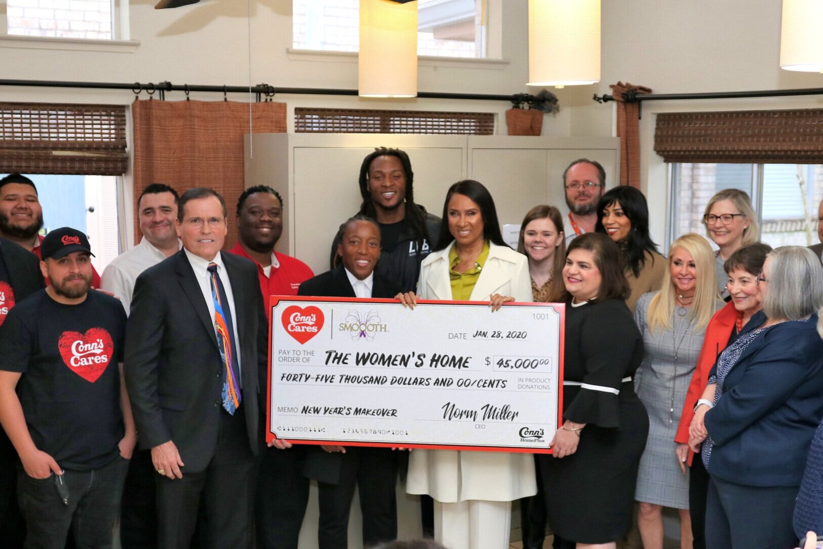 Conn’s HomePlus Teams Up with DeAndre Hopkins and his Mother Sabrina Greenlee, to Renovate The Women’s Home in Houston