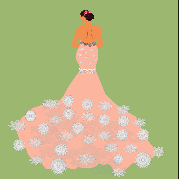Style Tip: This style of dress is great for brides with curves!