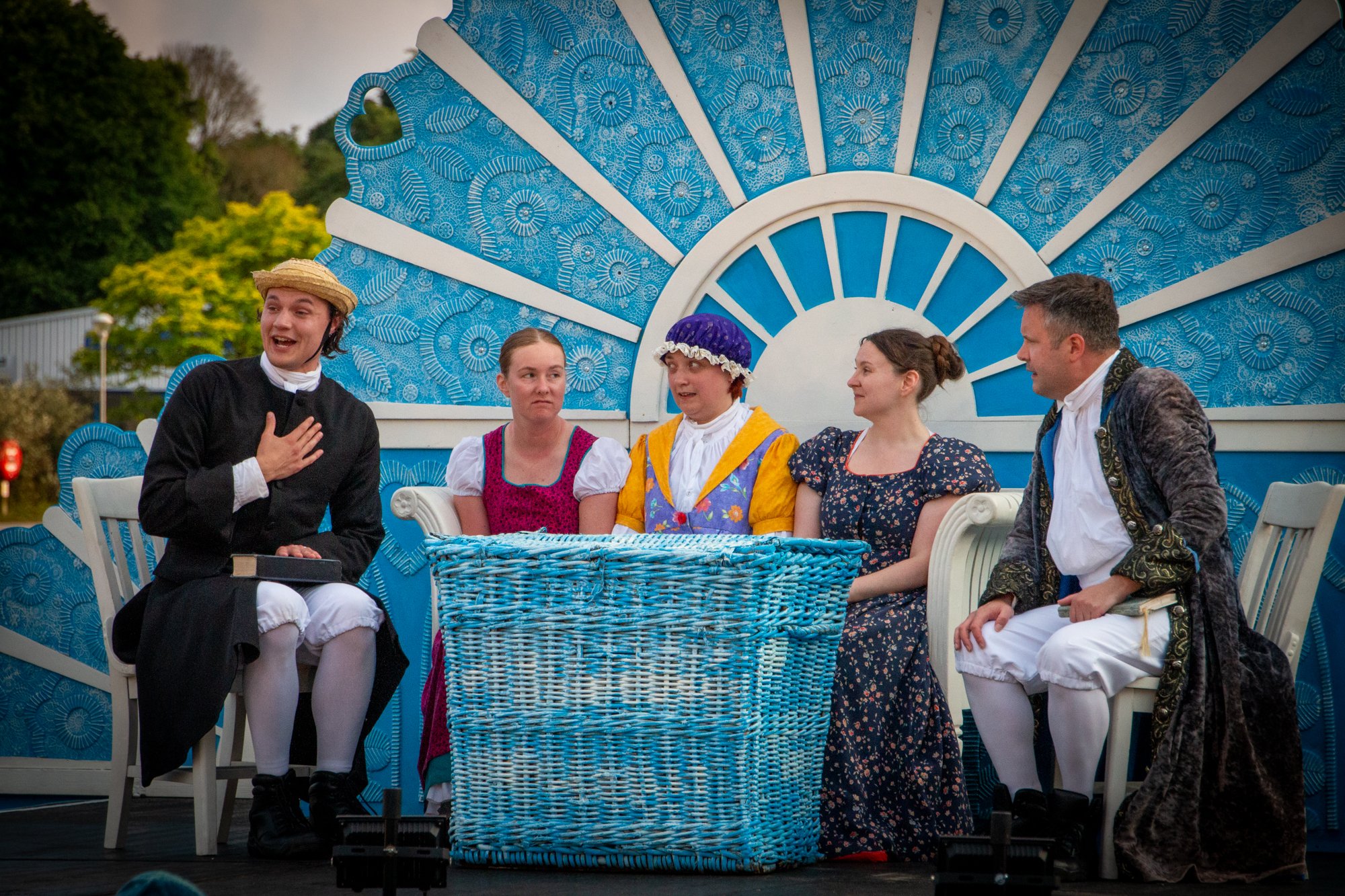 As Elizabeth Bennet in Pride and Prejudice outdoor theatre
