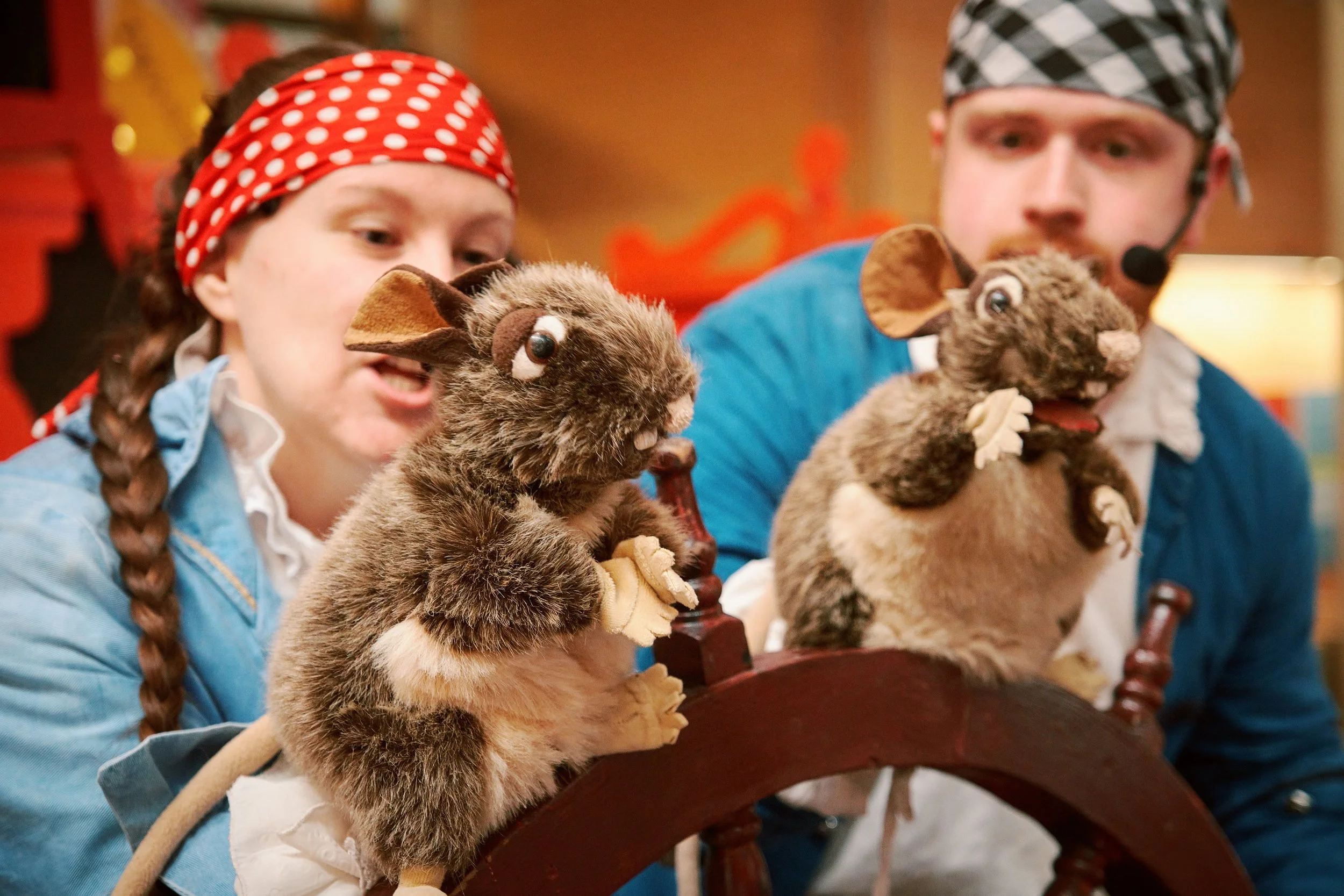 These cheeky rats were traditional glove puppets that always reminded me of Horrible Histories.