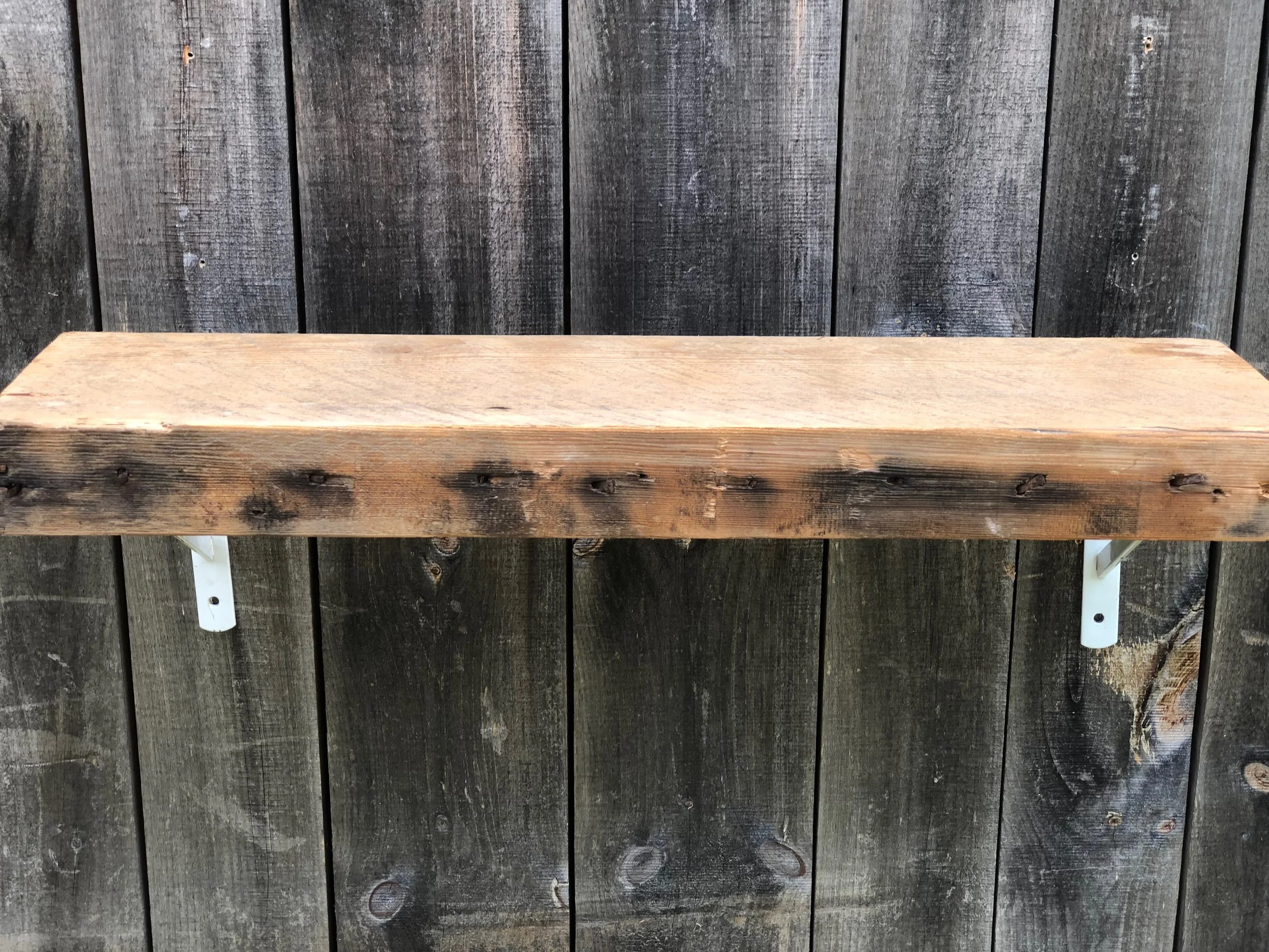 Reclaimed Barn Wood Shelving