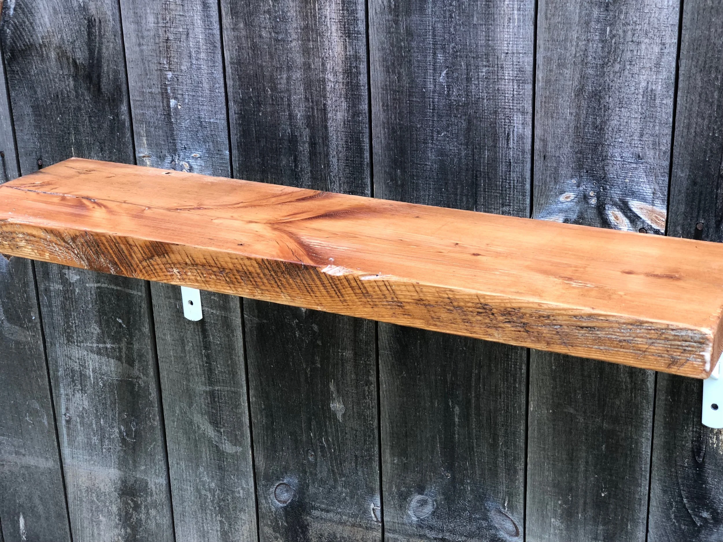 Reclaimed Barn Wood Shelving