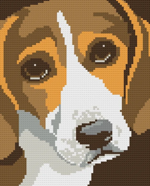 Beagle Afghan C2C Crochet Pattern