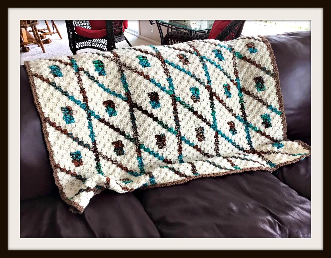 Very Variegated Afghan, C2C Graph