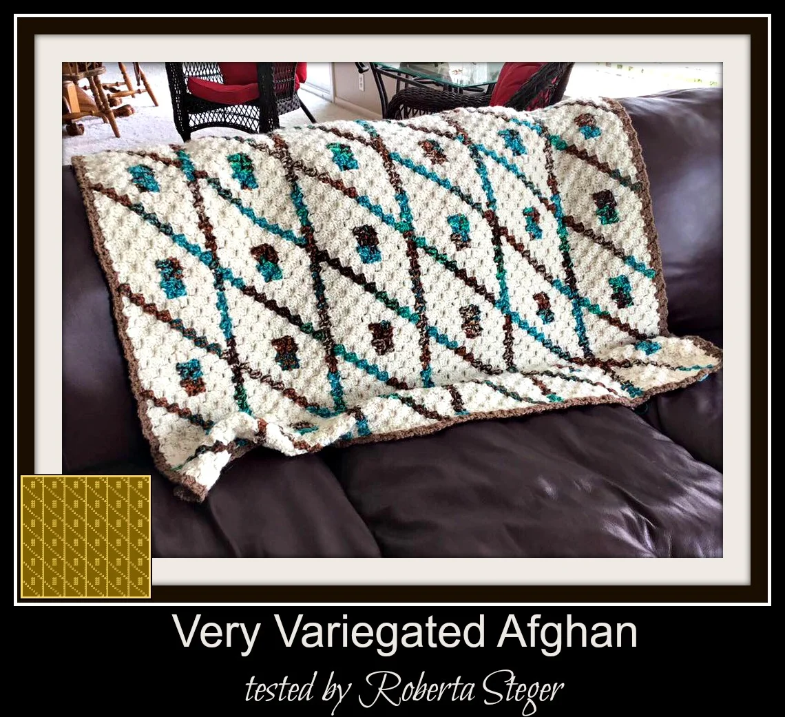 Very Variegated Afghan, C2C Graph